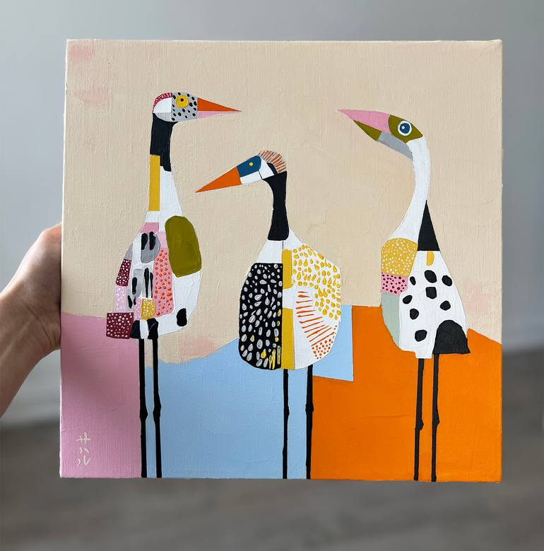 Original Abstract Animal Painting by Sahar Manri