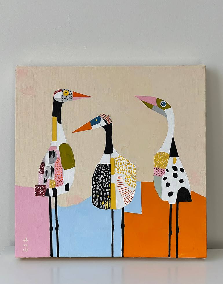 Original Abstract Animal Painting by Sahar Manri