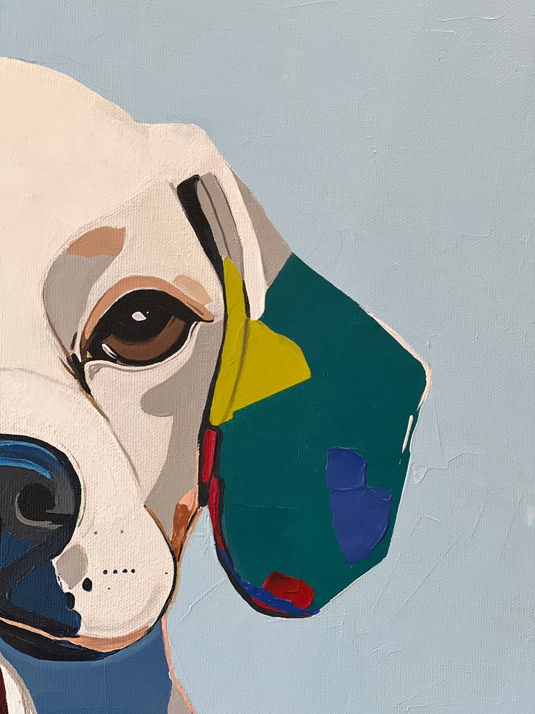 Original Abstract Dogs Painting by Sahar Manri