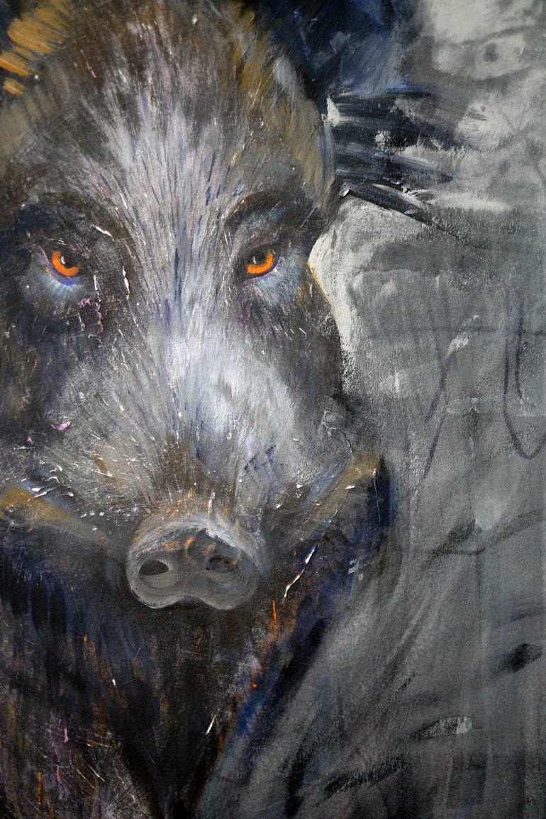 Original Symbolism Animal Painting by Radka Anna Chocholousova