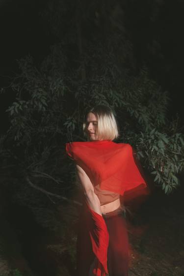 Red story in the forest #6- Limited Edition 1 of 15 Photograph thumb