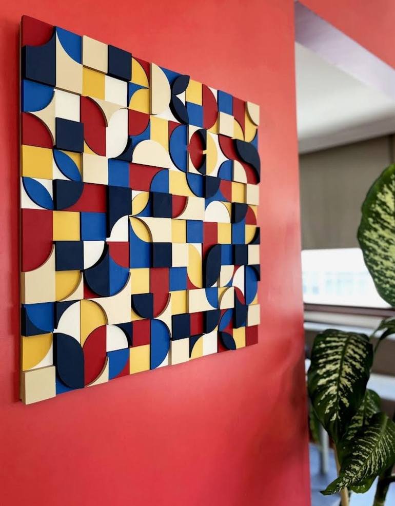 Original Bauhaus Geometric Sculpture by IşıL Pelin Kumsal