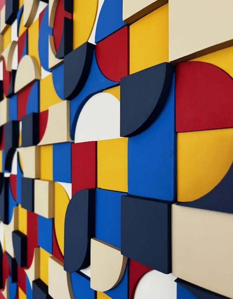 Original Bauhaus Geometric Sculpture by IşıL Pelin Kumsal