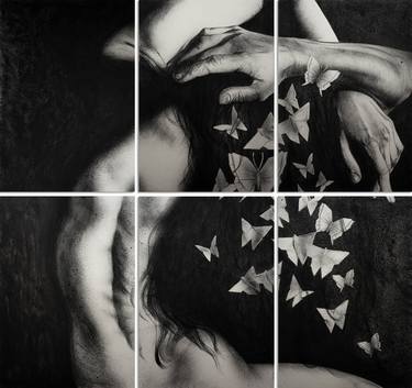 Original Black & White Body Paintings by Eduard Hakobyan