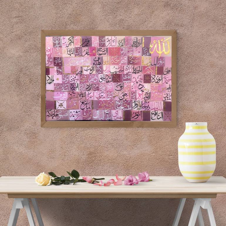 Original Abstract Expressionism Calligraphy Painting by Tabaan Studio