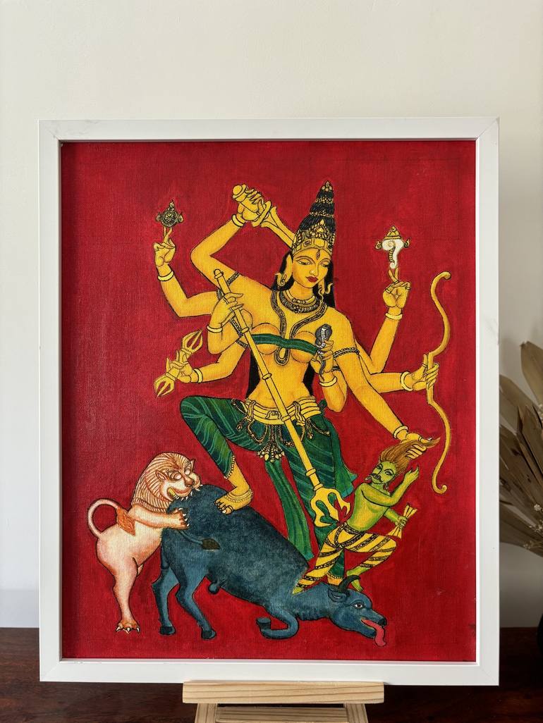 Original Classical Mythology Painting by Raktatmika Studio