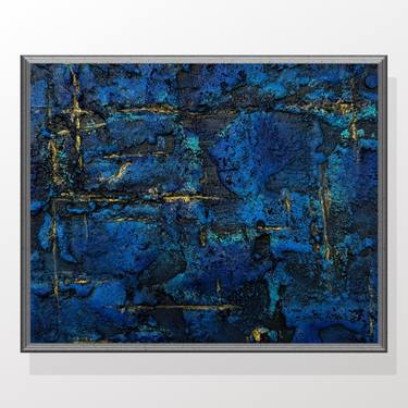 Blue Laguna - Abstract Painting on Canvas thumb