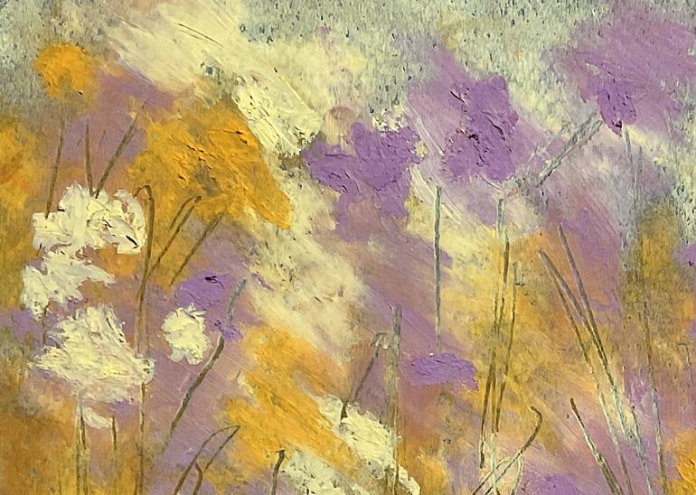 Original Painterly Abstraction Abstract Painting by rhonda roth