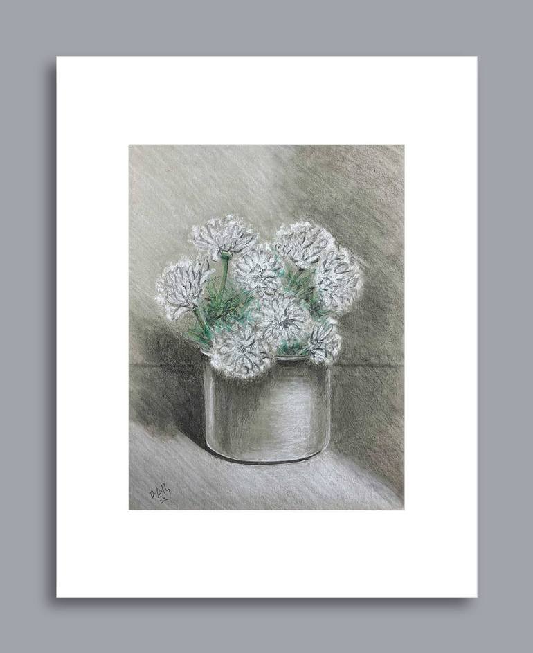 Original Realism Still Life Drawing by Rhonda Roth