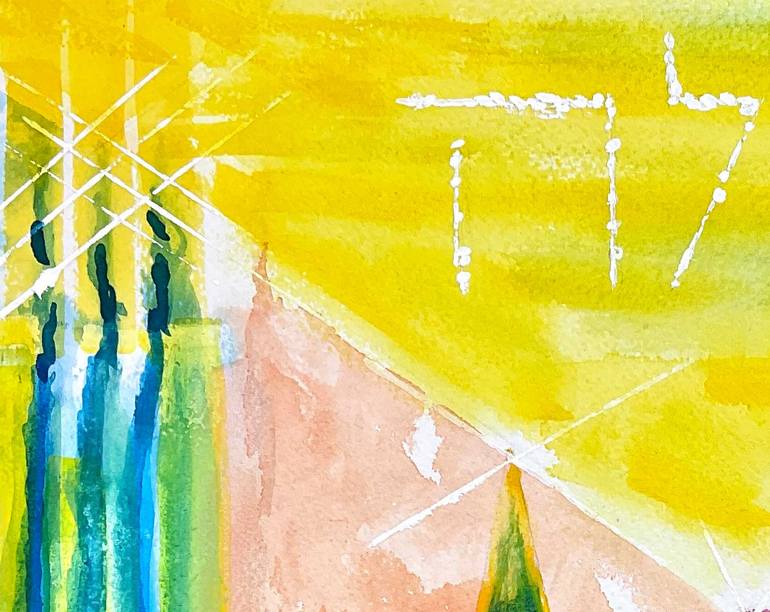 Original Impressionism Religion Painting by Rhonda Roth