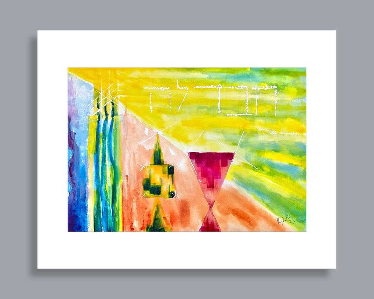 Original Impressionism Religion Painting by Rhonda Roth