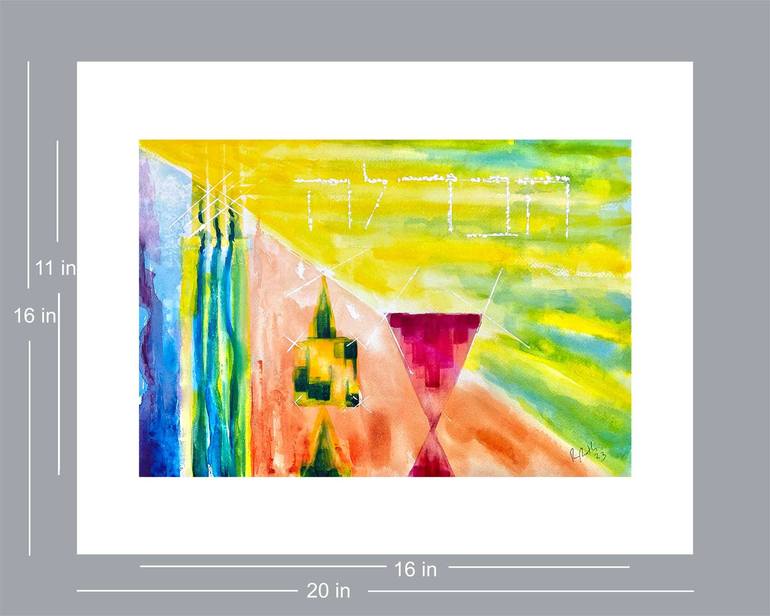 Original Impressionism Religion Painting by Rhonda Roth