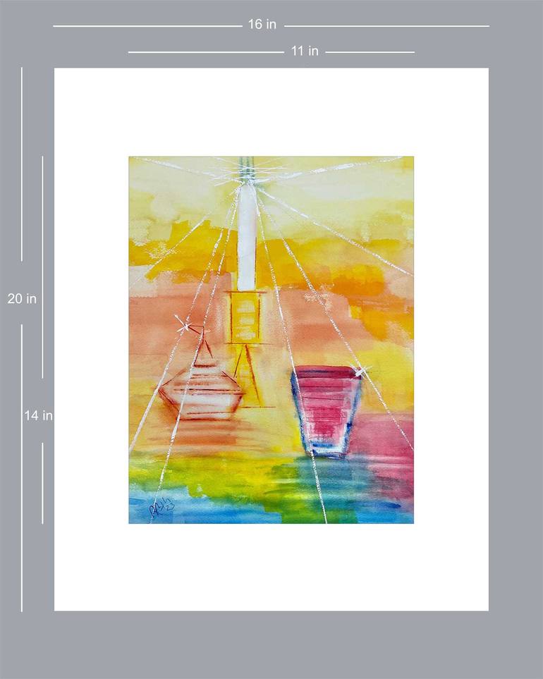 Original Impressionism Religion Painting by Rhonda Roth