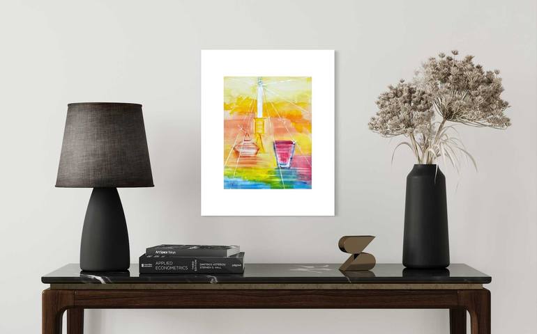 Original Painterly Abstraction Religion Painting by rhonda roth