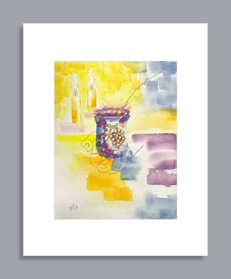 Original Impressionism Religion Painting by Rhonda Roth