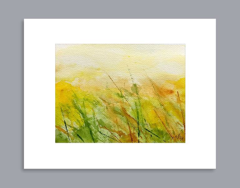 Original Painterly Abstraction Landscape Painting by rhonda roth