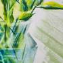 Calla Lily Leaves and Vase detail