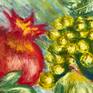 Pomegranate, Grapes, Fig, and Date detail