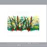 Trees Abstract 11x14 in, matted 16x20 in