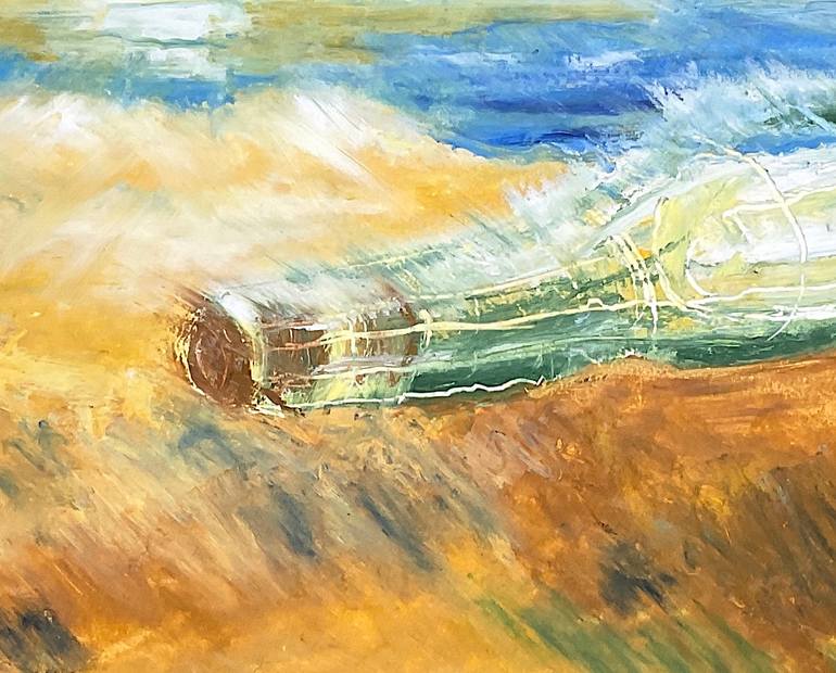 Original Impressionism Beach Painting by Rhonda Roth