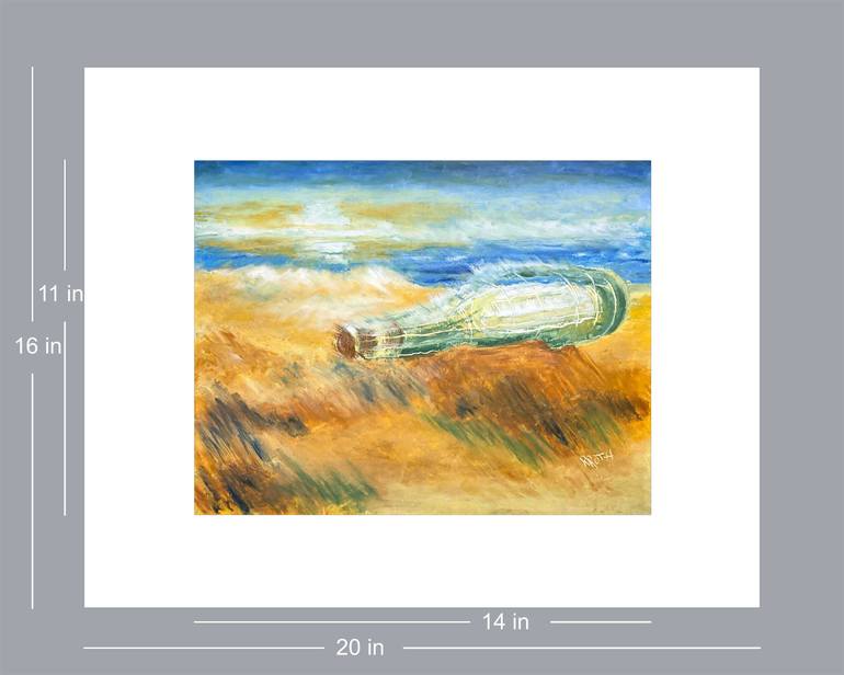 Original Impressionism Beach Painting by Rhonda Roth