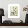 Wine Bottles and Grapes Number 2 matted, unframed