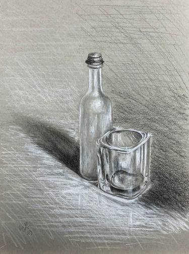 Original Realism Food & Drink Drawings by rhonda roth