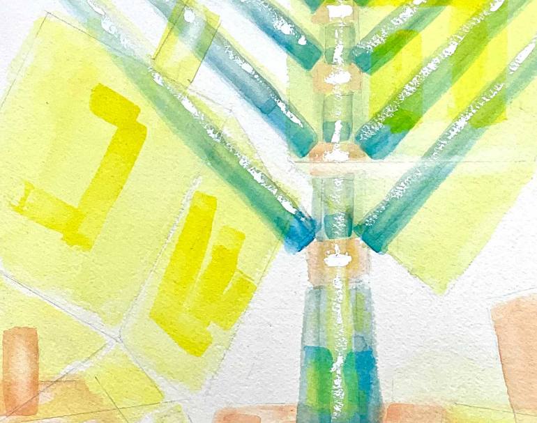 Original Impressionism Religion Painting by Rhonda Roth