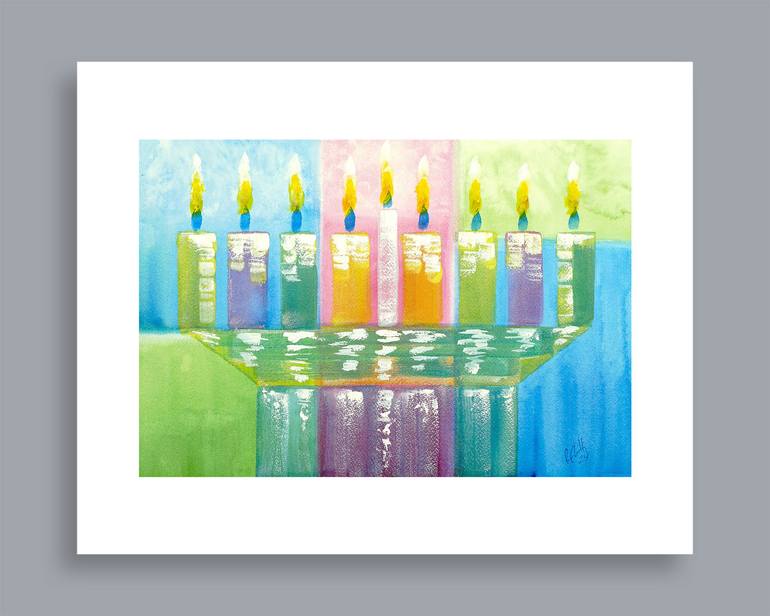 Original Impressionism Religion Painting by Rhonda Roth