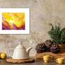 Artwork matted, unframed