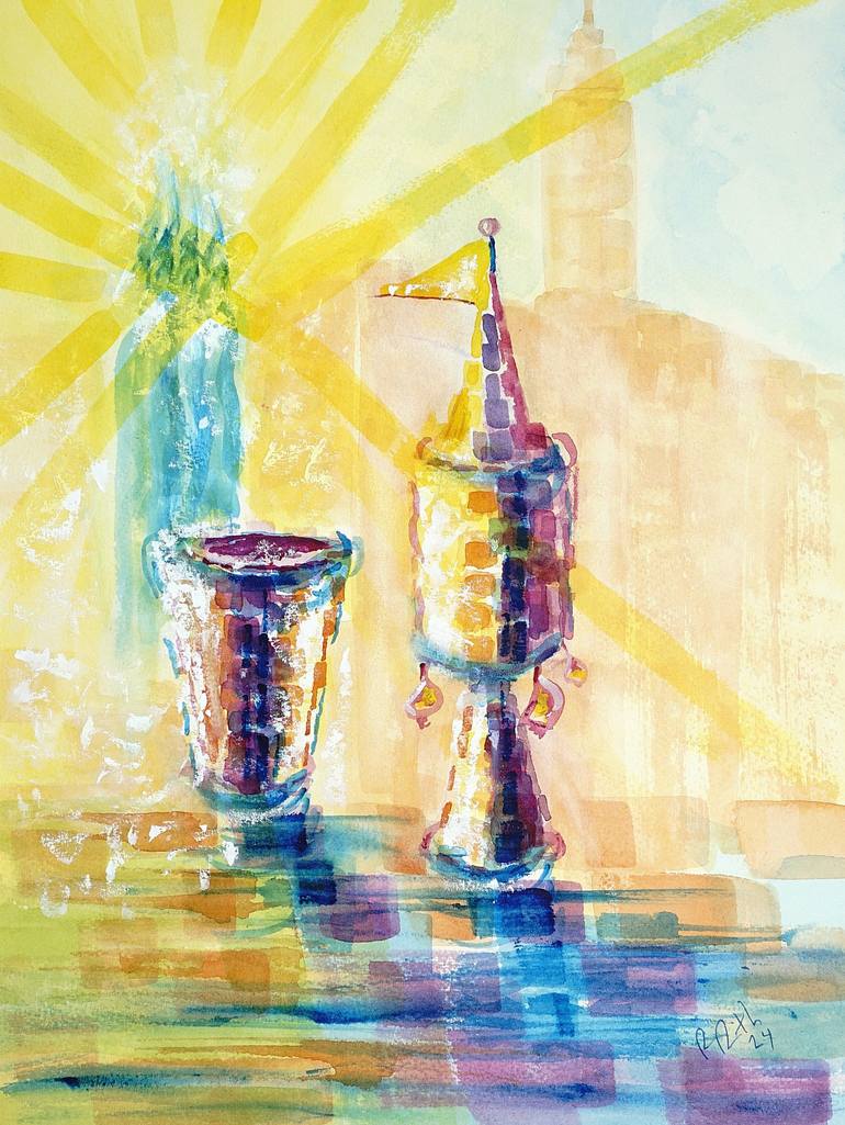 Original Impressionism Religion Paintings by Rhonda Roth