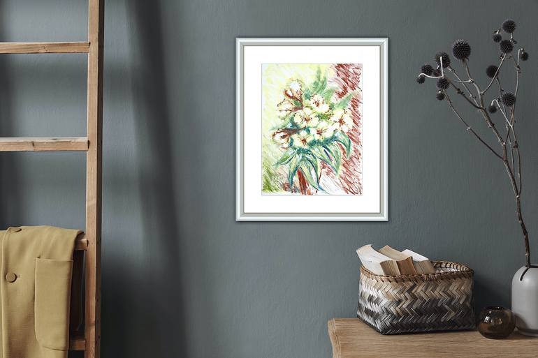 Original Impressionism Botanic Painting by Rhonda Roth