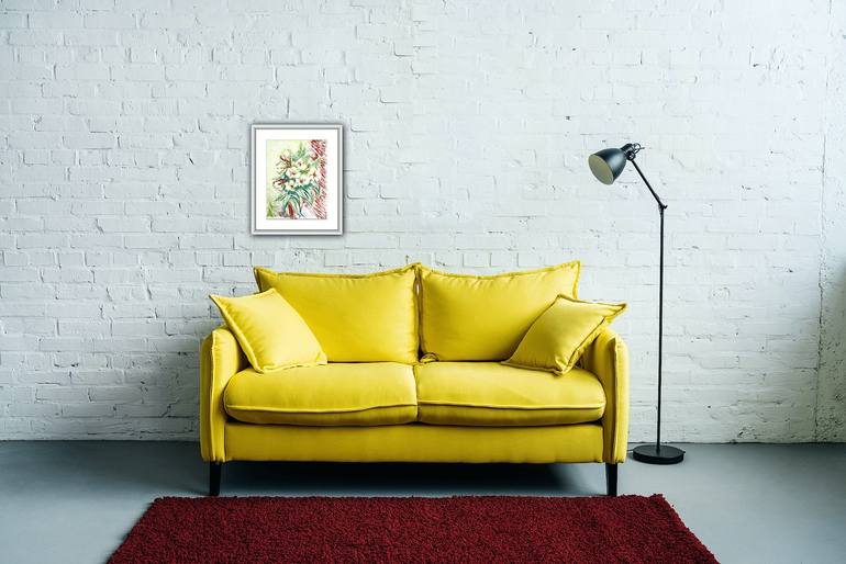 Original Impressionism Botanic Painting by Rhonda Roth