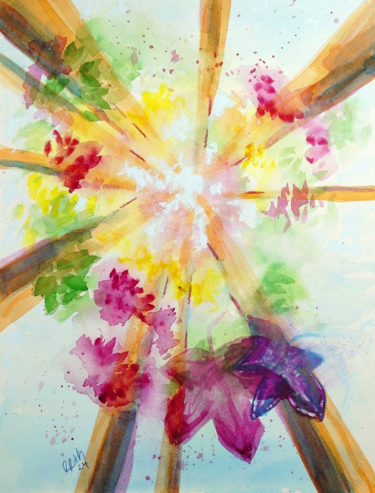 Original Impressionism Nature Paintings by Rhonda Roth