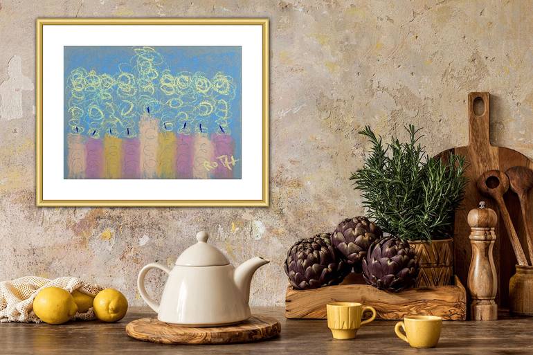 Original Impressionism Religion Painting by Rhonda Roth
