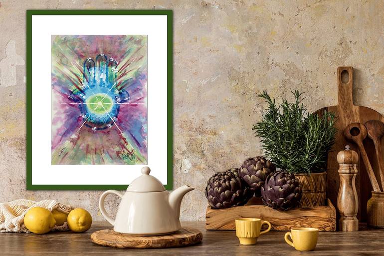 Original Impressionism Religion Painting by Rhonda Roth