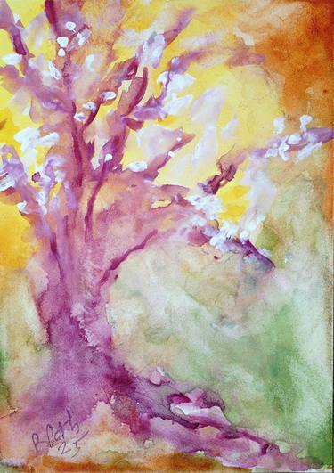 Original Abstract Expressionism Landscape Painting by Rhonda Roth