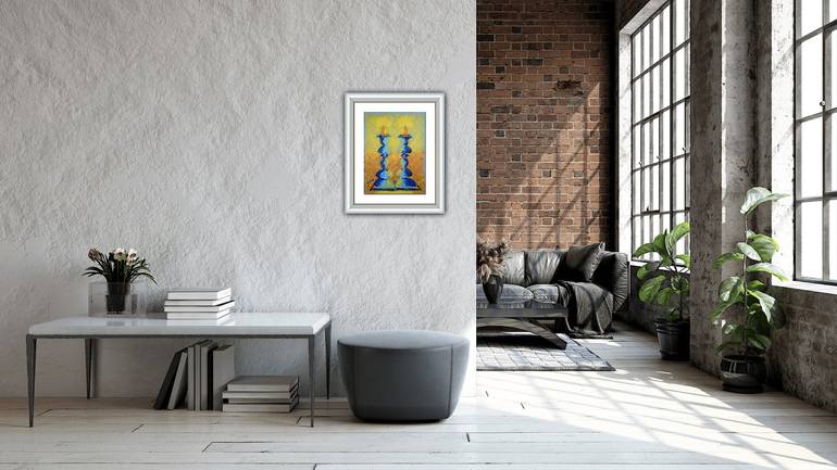 Original Impressionism Religion Painting by Rhonda Roth