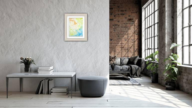 Original Abstract Drawing by Rhonda Roth