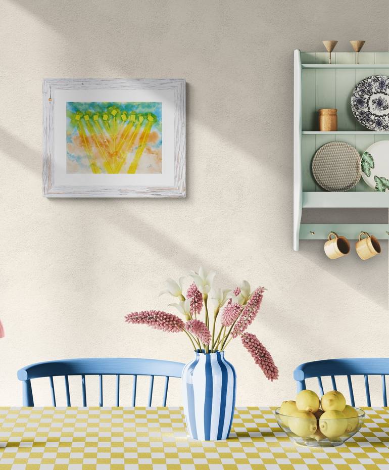 Original Abstract Religion Painting by Rhonda Roth