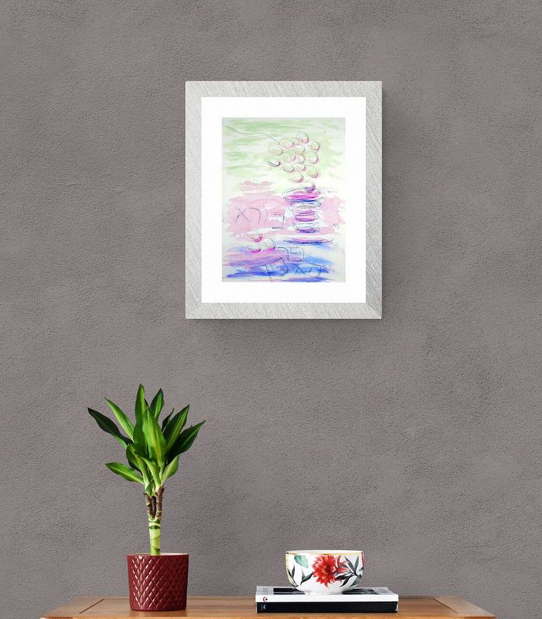 Original Abstract Religion Drawing by Rhonda Roth