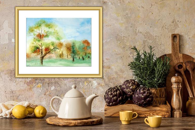 Original Impressionism Landscape Painting by Rhonda Roth