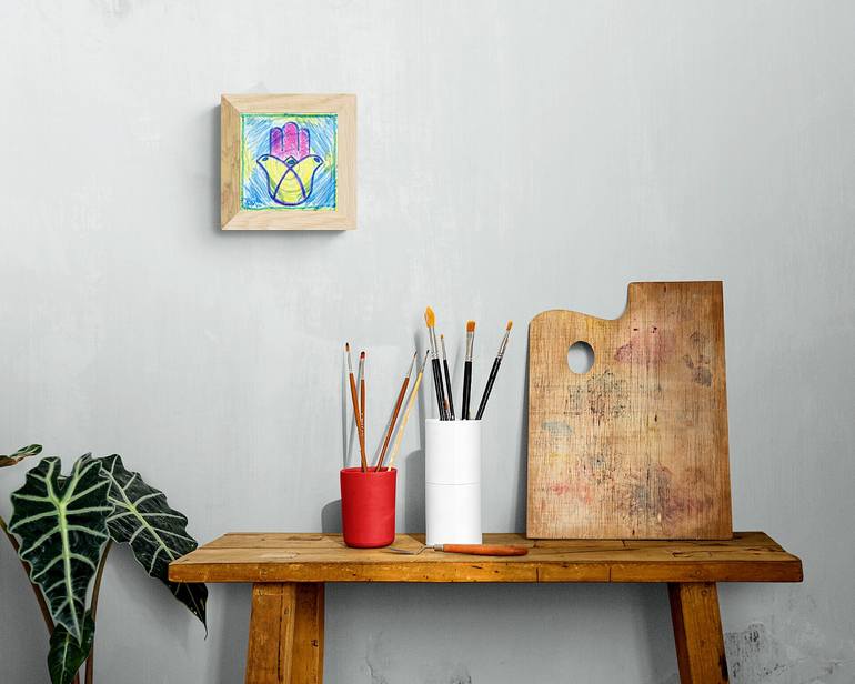 Original Contemporary Religion Drawing by Rhonda Roth