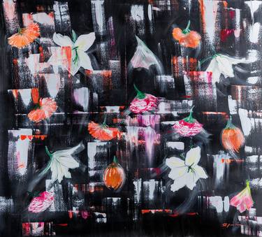 Original Contemporary Floral Paintings by STEFANIA ROMAN