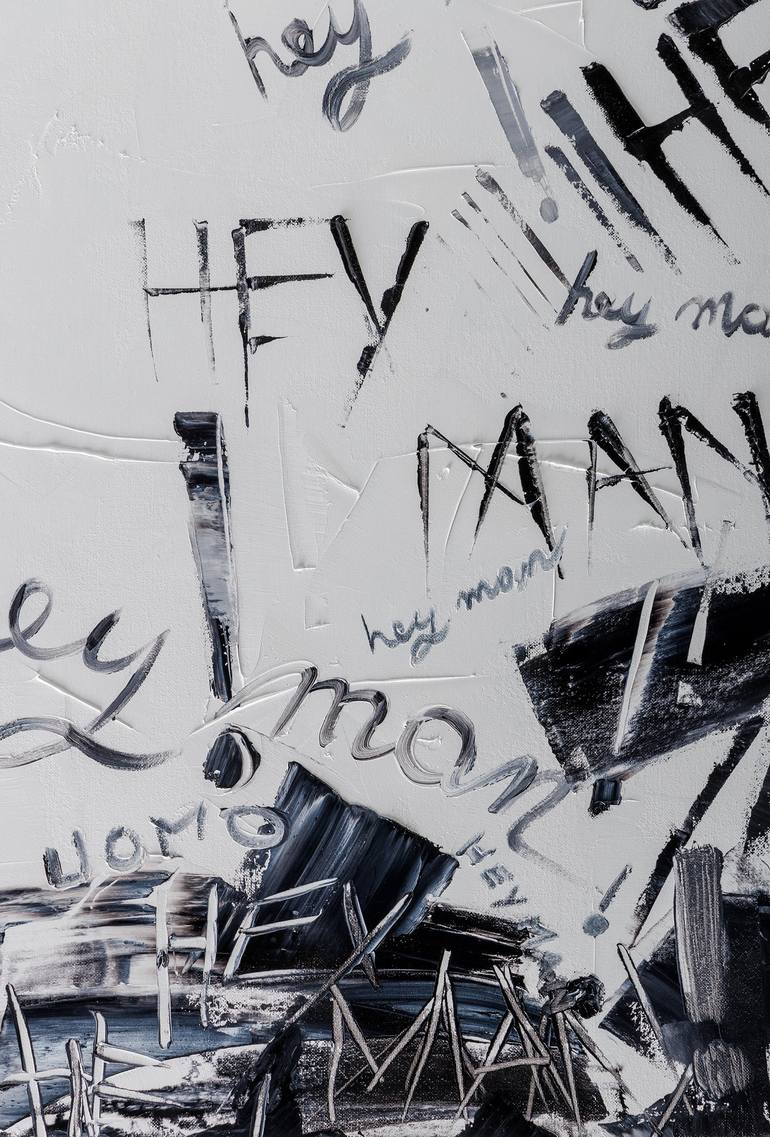 Original Abstract Men Painting by Stefania Roman