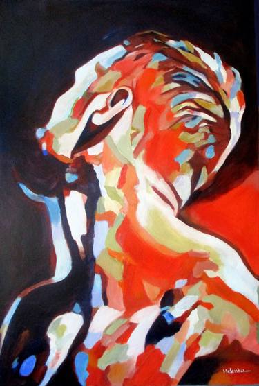 Print of Abstract Portrait Paintings by Helena Wierzbicki