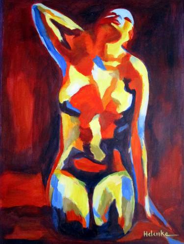 Print of Expressionism Nude Paintings by Helena Wierzbicki