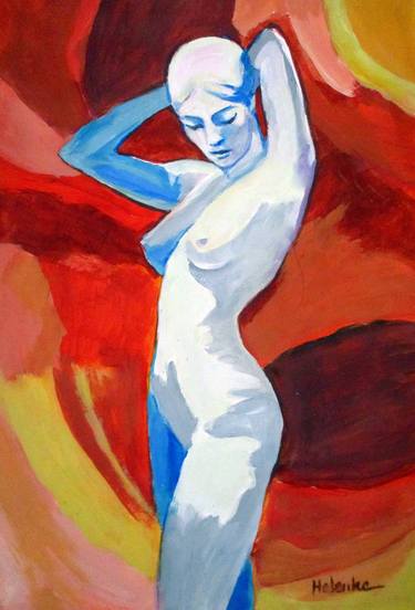 Original Minimalism Nude Paintings by Helena Wierzbicki