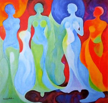 Original Abstract Fantasy Paintings by Helena Wierzbicki