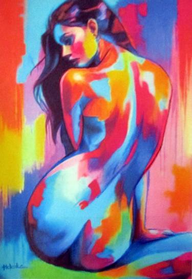 Original Abstract Nude Painting by Helena Wierzbicki